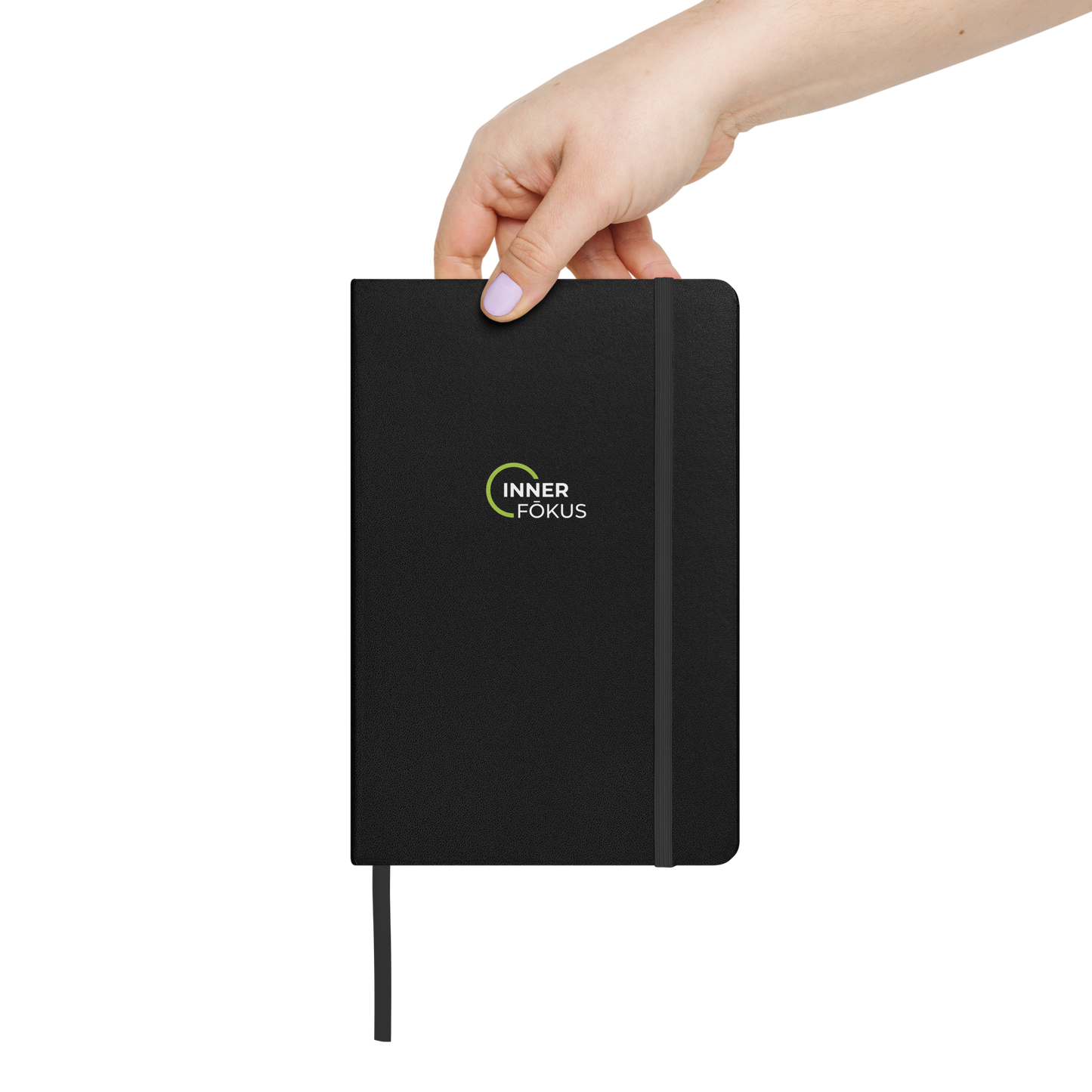 Inner Fokus Logo Hardcover bound notebook/journal (White Lettering)