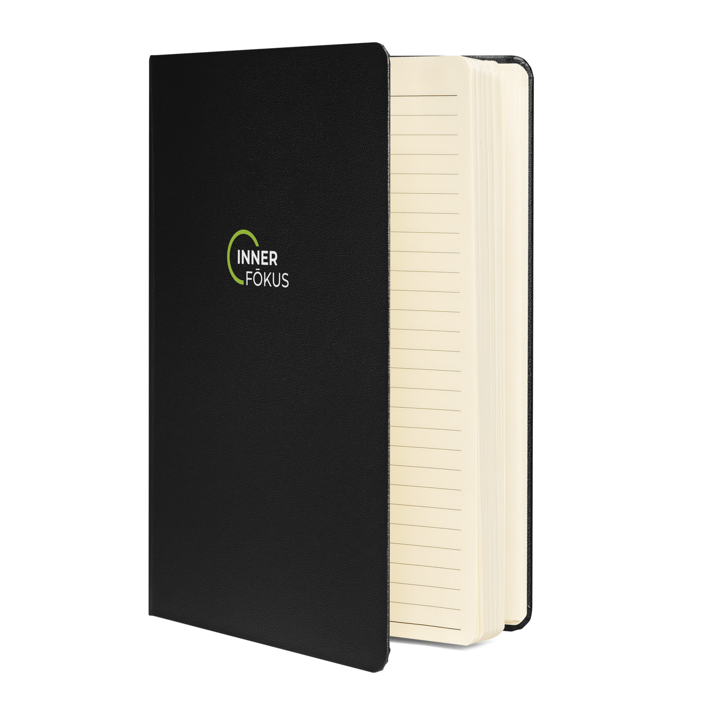 Inner Fokus Logo Hardcover bound notebook/journal (White Lettering)