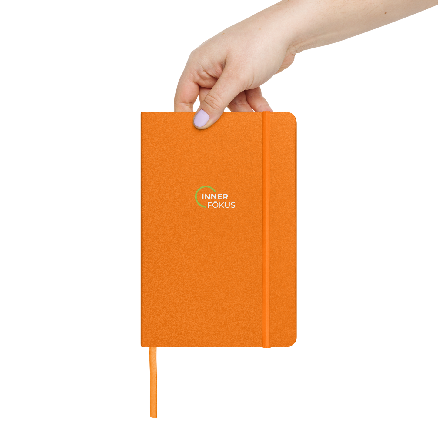 Inner Fokus Logo Hardcover bound notebook/journal (White Lettering)