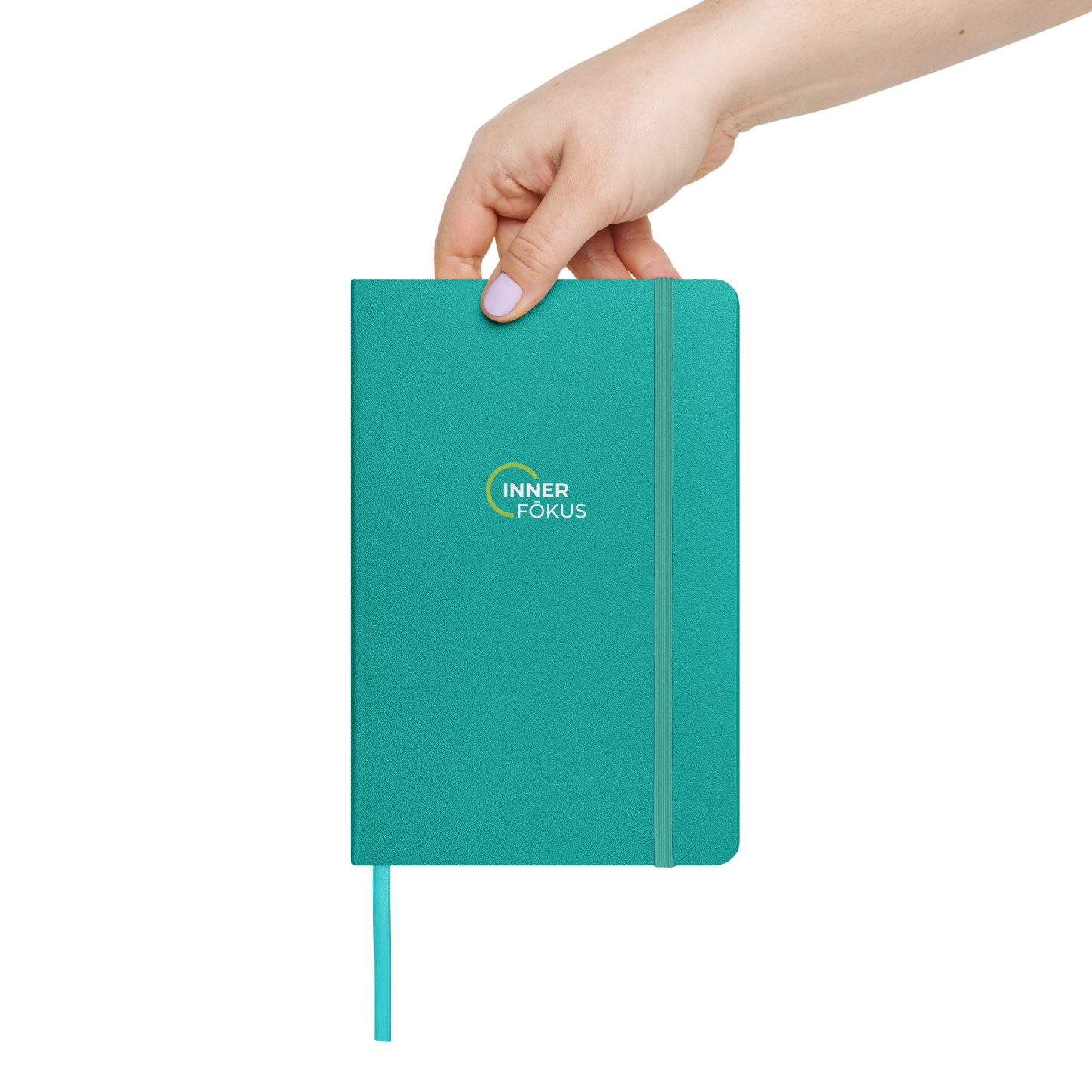 Inner Fokus Logo Hardcover bound notebook/journal (White Lettering)