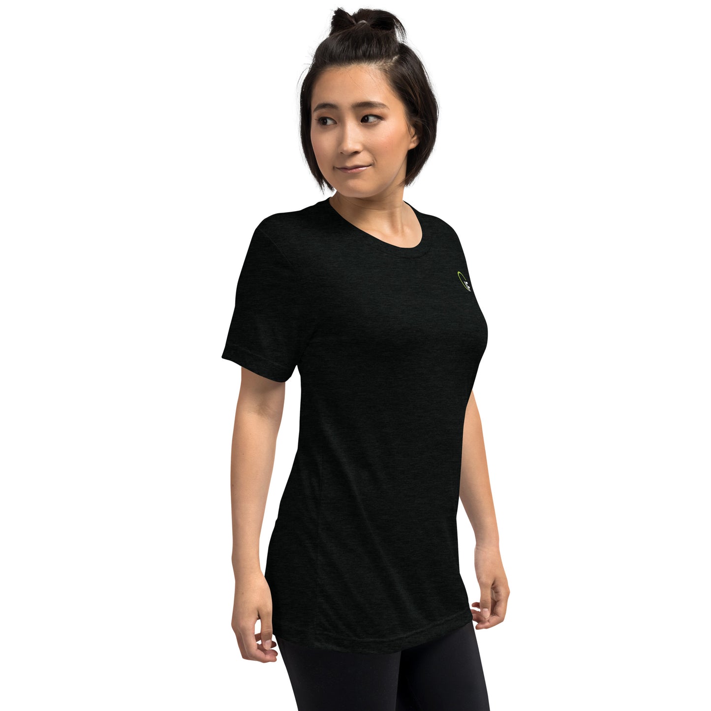 Short sleeve t-shirt (High Check IF Logo-Green & White)