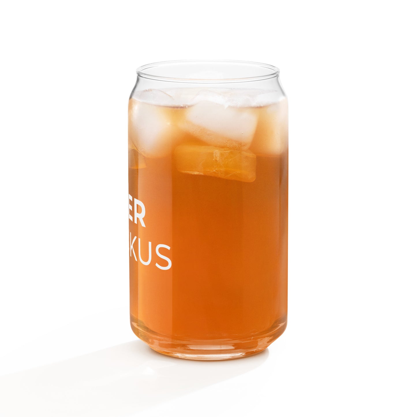 Can-shaped glass (Green & White Logo)