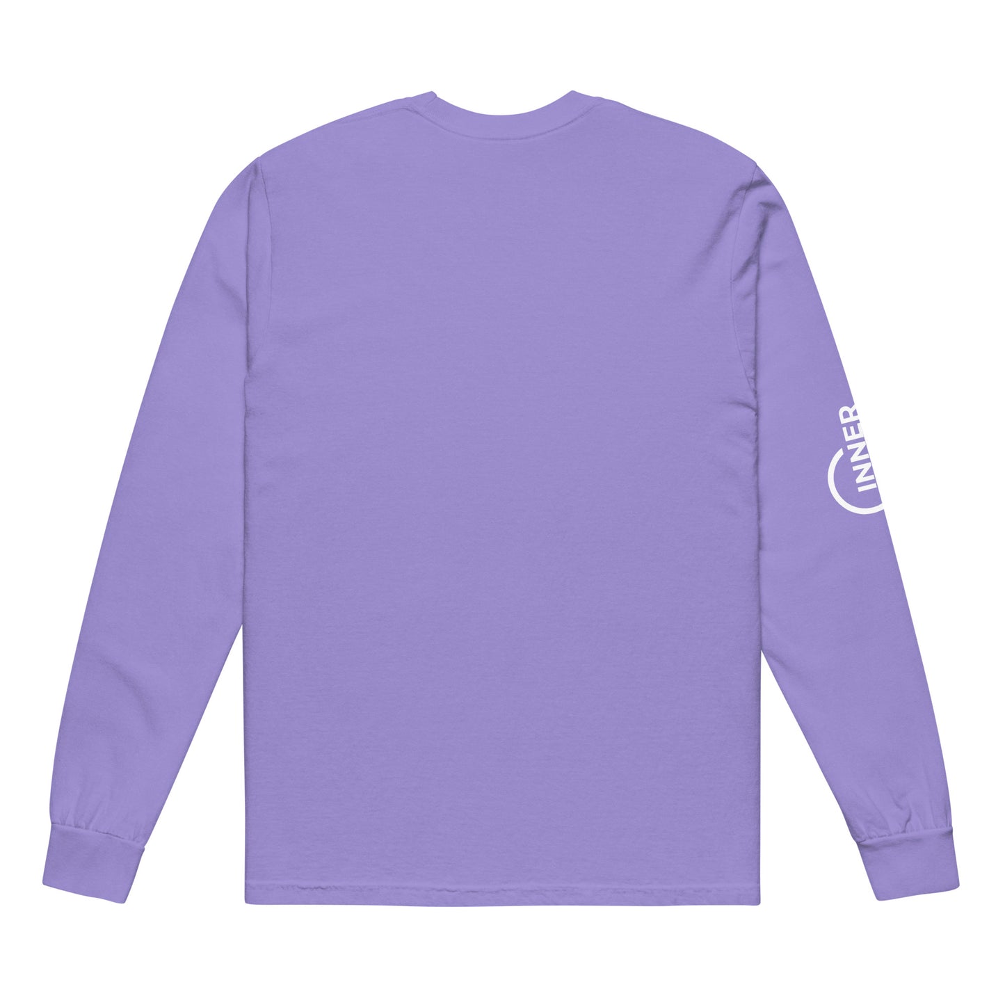 Garment-dyed heavyweight long-sleeve shirt (White Logo)